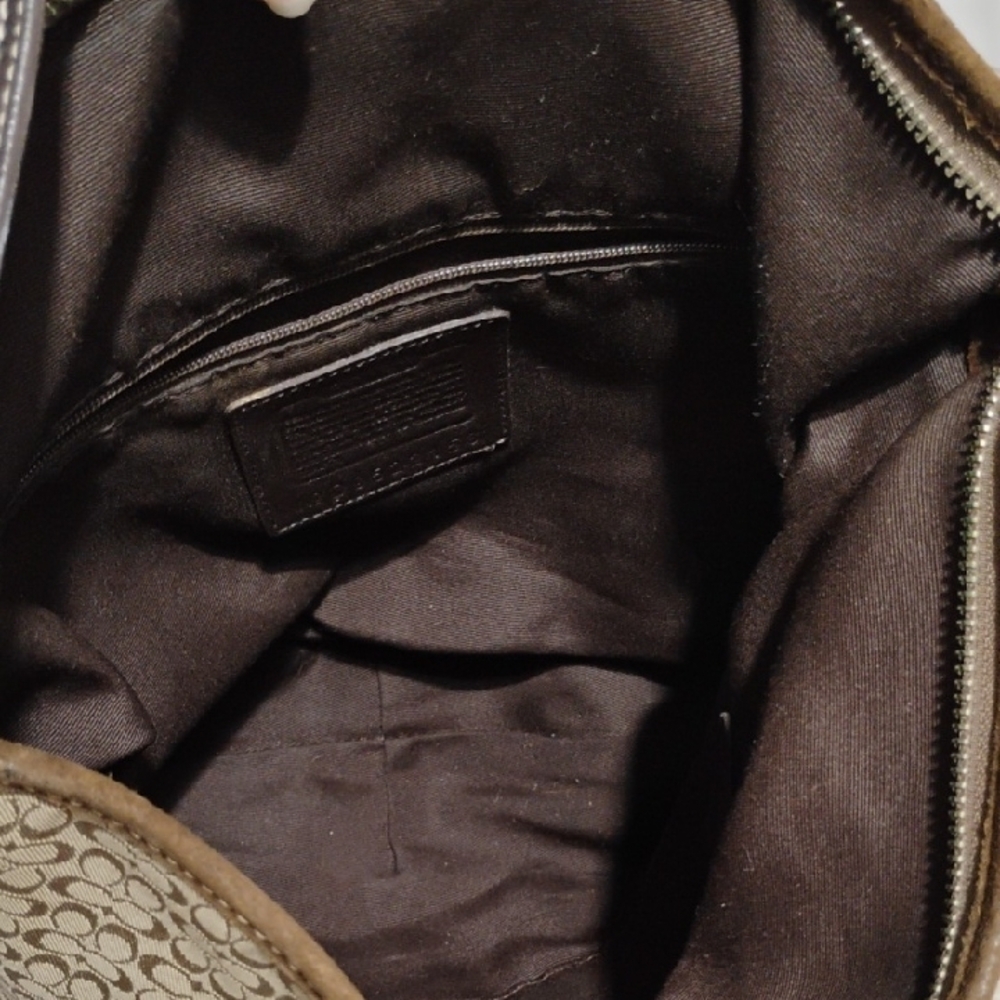SALE! Authentic Coach Y2K Mini Signature C Shoulder Bag W Tassels - Picture 11 of 14